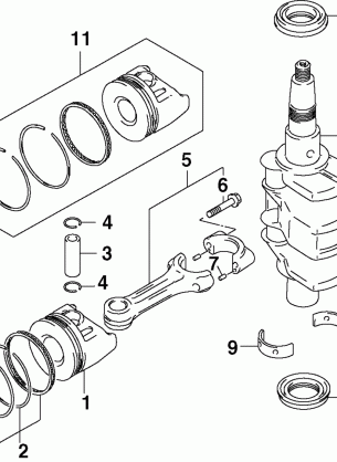 CRANKSHAFT & PISTONS