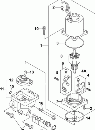 POWER TRIM & TILT ELECTRIC MOTOR