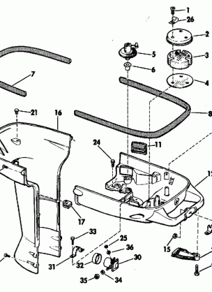 LOWER MOTOR COVER GROUP ELECTRIC SHIFT