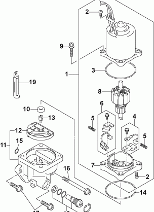 POWER TRIM & TILT ELECTRIC MOTOR