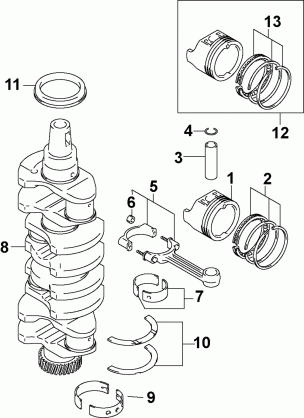 CRANKSHAFT & PISTONS