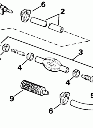 FUEL HOSE & FILTER 105 COMM