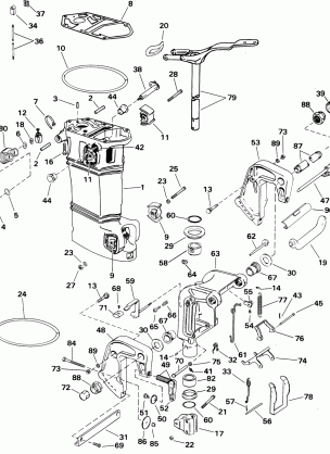 MIDSECTION - MANUAL TILT - A - K - R - RL - RV - RVL - EL - EVL - TEL - TVL