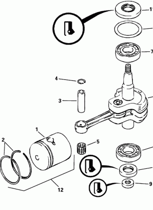 CRANKSHAFT AND PISTON