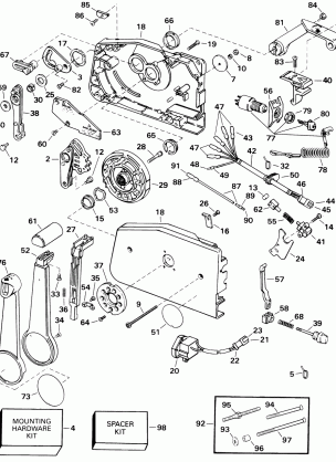 REMOTE CONTROL - SIDE MOUNT - KEY SWITCH