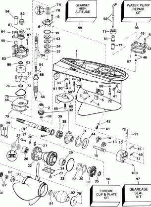 GEARCASE - STANDARD ROTATION - VL VX MODELS