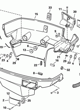 LOWER ENGINE COVER - 105WE MODELS