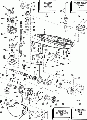 GEARCASE - STANDARD ROTATION - VX - VZ MODELS