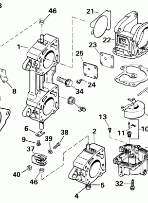 CARBURETOR & LINKAGE 225 250