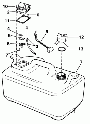 FUEL TANK - 6 GALLON WITH GAUGE