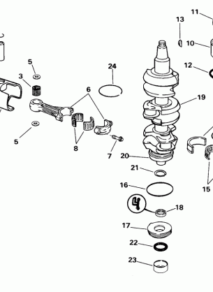 CRANKSHAFT AND PISTON