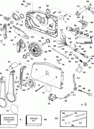 REMOTE CONTROL - SIDE MOUNT - KEY SWITCH