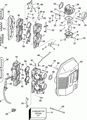 CARBURETOR AND INTAKE MANIFOLD