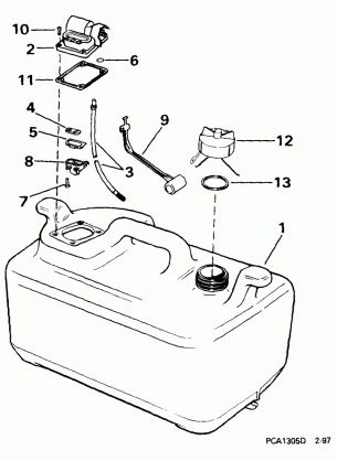 FUEL TANK -- 6 GALLON