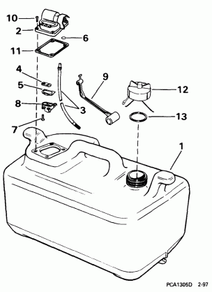 FUEL TANK -- 6 GALLON