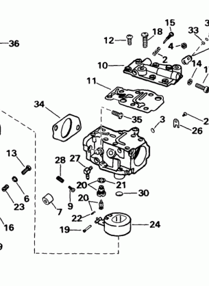 CARBURETOR -- 25 HP