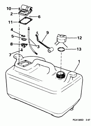 FUEL TANK -- 6 GALLON