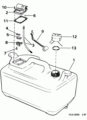 FUEL TANK -- 6 GALLON