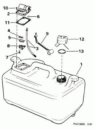 FUEL TANK -- 6 GALLON