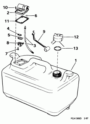 FUEL TANK -- 6 GALLON