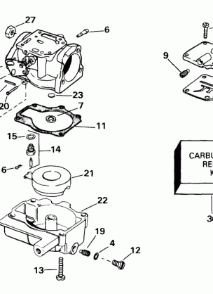 CARBURETOR -- 30E 30EL