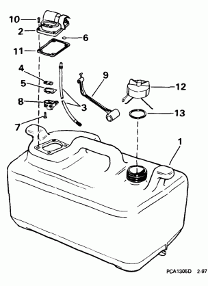 FUEL TANK -- 6 GALLON