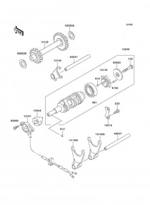 Gear Change Drum / Shift Fork(s)