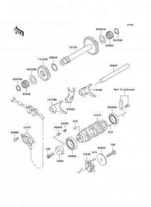 Gear Change Drum / Shift Fork(s)