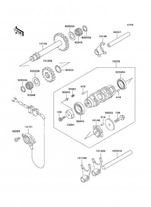 Gear Change Drum / Shift Fork(s)