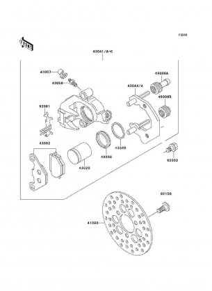 Front Brake(KLF300-B15 / B16)