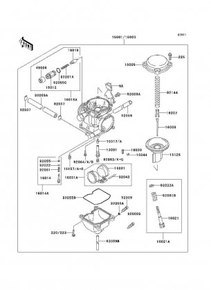 Carburetor(KSF250-A15 / A16)