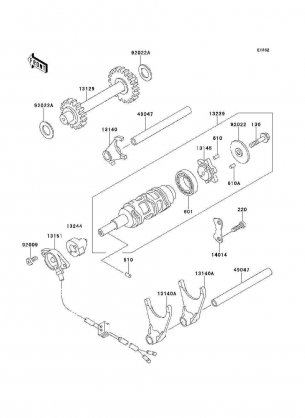 Gear Change Drum / Shift Fork(s)