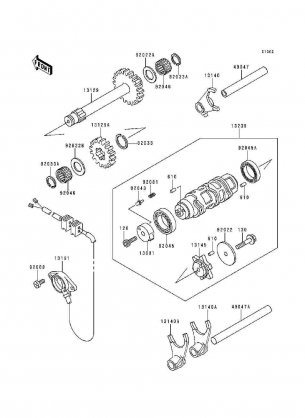 Gear Change Drum / Shift Fork(s)