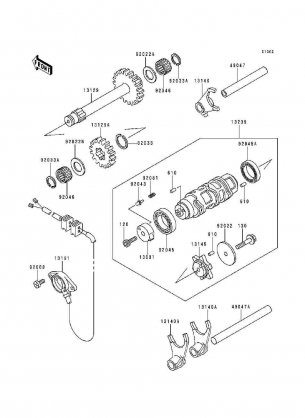 Gear Change Drum / Shift Fork(s)