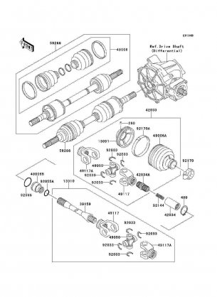 Drive Shaft(Front)(KLF300-C7&NAMI.C9)