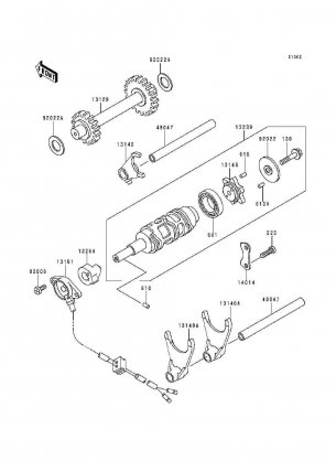 Gear Change Drum / Shift Fork(s)