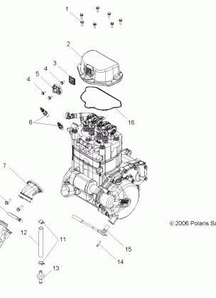 ENGINE THROTTLE BODY MOUNTING - R07RH68AD / AG / AH / AK / AL / AO / AP / AW (49RGRTHROTTLEBODY077006X6)