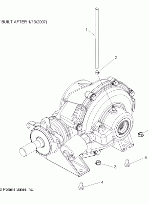 GEARCASE MOUNTING REAR (BUILT AFTER 1 / 15 / 07) - R07RH68AD / AG / AH / AK / AL / AO / AP / AW (49RGRGEARCASEMTGRR077004X4)