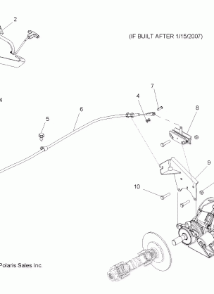 BRAKE PARK (BUILT AFTER 1 / 15 / 07) - R07RH68AD / AG / AH / AK / AL / AO / AP / AW (49RGRBRAKEPARK07700EFI)