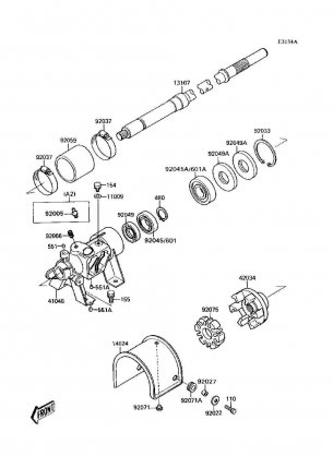 Drive Shaft(JS300-A2 / A3 / A4 / A5)