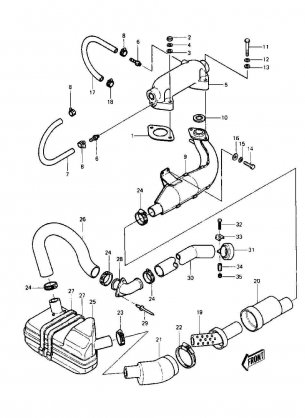 Muffler(JS440-A11 / A12 / A13)