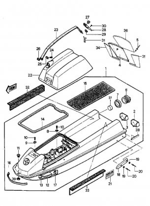 HULL / ENGINE HOOD (JS550-A6 / A7)