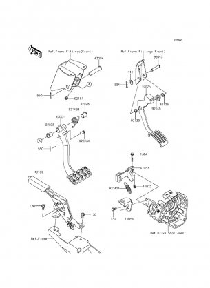 Brake Pedal / Throttle Lever