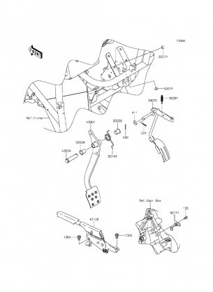 Brake Pedal / Throttle Lever