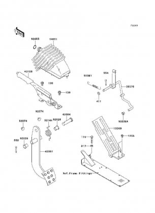 Brake Pedal / Throttle Lever