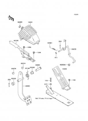 Brake Pedal / Throttle Lever