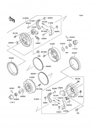 Front Hubs / Brakes(KAF950-A1 / A2)