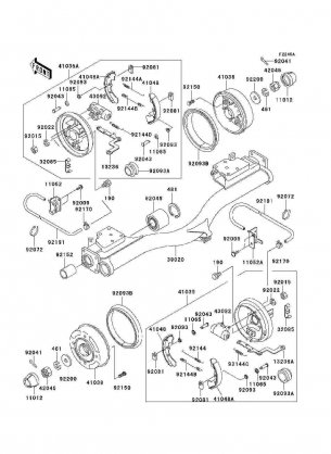 Rear Hubs / Brakes(KAF950-A3)