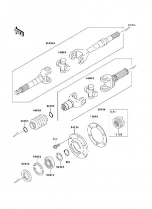 Drive Shaft-Rear(KAF620-E4 / E5)