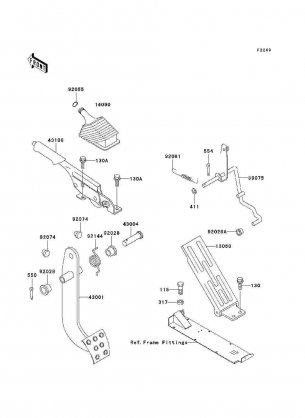 Brake Pedal / Throttle Lever